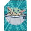 image:imageJay Franco Kids Plush Throw Blanket  Soft amp Cozy Fleece Throw for Bedroom amp Couch Dcor Official Licensed Product Teal  Mandalorian 40x50  Travel BlanketTeal  Mandalorian