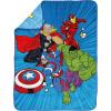 image:imageJay Franco Kids Plush Throw Blanket  Soft amp Cozy Fleece Throw for Bedroom amp Couch Dcor Official Licensed Product Teal  Mandalorian 40x50  Travel BlanketBlue  Avengers