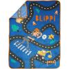 image:imageJay Franco Kids Plush Throw Blanket  Soft amp Cozy Fleece Throw for Bedroom amp Couch Dcor Official Licensed Product Teal  Mandalorian 40x50  Travel BlanketBlue  Blippi