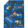 image:imageJay Franco Kids Plush Throw Blanket  Soft amp Cozy Fleece Throw for Bedroom amp Couch Dcor Official Licensed Product Teal  Mandalorian 40x50  Travel BlanketBlue  Blippi