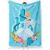image:imageJay Franco Kids Plush Throw Blanket  Soft amp Cozy Fleece Throw for Bedroom amp Couch Dcor Official Licensed Product Teal  Mandalorian 40x50  Travel BlanketBlue  Disney Princess Cinderella