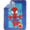 image:imageJay Franco Kids Plush Throw Blanket  Soft amp Cozy Fleece Throw for Bedroom amp Couch Dcor Official Licensed Product Teal  Mandalorian 40x50  Travel BlanketBlue  Spidey  Friends