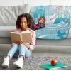 image:imageJay Franco Kids Plush Throw Blanket  Soft amp Cozy Fleece Throw for Bedroom amp Couch Dcor Official Licensed Product Teal  Mandalorian 40x50  Travel BlanketBlue  Frozen