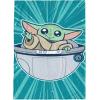 image:imageJay Franco Kids Plush Throw Blanket  Soft amp Cozy Fleece Throw for Bedroom amp Couch Dcor Official Licensed Product Teal  Mandalorian 40x50  Travel BlanketTeal  Mandalorian