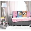 image:imageJay Franco Kids Plush Throw Blanket  Soft amp Cozy Fleece Throw for Bedroom amp Couch Dcor Official Licensed Product Teal  Mandalorian 40x50  Travel BlanketPink  Bluey
