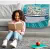 image:imageJay Franco Kids Plush Throw Blanket  Soft amp Cozy Fleece Throw for Bedroom amp Couch Dcor Official Licensed Product Teal  Mandalorian 40x50  Travel BlanketTeal  Mandalorian