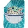 image:imageJay Franco Kids Plush Throw Blanket  Soft amp Cozy Fleece Throw for Bedroom amp Couch Dcor Official Licensed Product Teal  Mandalorian 40x50  Travel BlanketTeal  Mandalorian