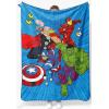 image:imageJay Franco Kids Plush Throw Blanket  Soft amp Cozy Fleece Throw for Bedroom amp Couch Dcor Official Licensed Product Teal  Mandalorian 40x50  Travel BlanketBlue  Avengers
