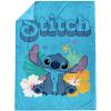 image:imageJay Franco Kids Plush Throw Blanket  Soft amp Cozy Fleece Throw for Bedroom amp Couch Dcor Official Licensed Product Teal  Mandalorian 40x50  Travel BlanketBlue  Stitch