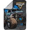 image:imageJay Franco Kids Plush Throw Blanket  Soft amp Cozy Fleece Throw for Bedroom amp Couch Dcor Official Licensed Product Teal  Mandalorian 40x50  Travel BlanketGray  Monster Jam