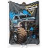 image:imageJay Franco Kids Plush Throw Blanket  Soft amp Cozy Fleece Throw for Bedroom amp Couch Dcor Official Licensed Product Teal  Mandalorian 40x50  Travel BlanketGray  Monster Jam