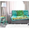 image:imageJay Franco Kids Plush Throw Blanket  Soft amp Cozy Fleece Throw for Bedroom amp Couch Dcor Official Licensed Product Teal  Mandalorian 40x50  Travel BlanketTeal  Minecraft
