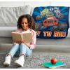 image:imageJay Franco Kids Plush Throw Blanket  Soft amp Cozy Fleece Throw for Bedroom amp Couch Dcor Official Licensed Product Teal  Mandalorian 40x50  Travel BlanketBlue  Blaze