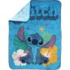 image:imageJay Franco Kids Plush Throw Blanket  Soft amp Cozy Fleece Throw for Bedroom amp Couch Dcor Official Licensed Product Teal  Mandalorian 40x50  Travel BlanketBlue  Stitch
