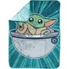 image:imageJay Franco Kids Plush Throw Blanket  Soft amp Cozy Fleece Throw for Bedroom amp Couch Dcor Official Licensed Product Teal  Mandalorian 40x50  Travel BlanketTeal  Mandalorian