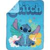 image:imageJay Franco Kids Plush Throw Blanket  Soft amp Cozy Fleece Throw for Bedroom amp Couch Dcor Official Licensed Product Teal  Mandalorian 40x50  Travel BlanketBlue  Stitch