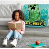 image:imageJay Franco Kids Plush Throw Blanket  Soft amp Cozy Fleece Throw for Bedroom amp Couch Dcor Official Licensed Product Teal  Mandalorian 40x50  Travel BlanketTeal  Minecraft
