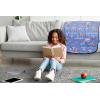 image:imageJay Franco Kids Plush Throw Blanket  Soft amp Cozy Fleece Throw for Bedroom amp Couch Dcor Official Licensed Product Teal  Mandalorian 40x50  Travel BlanketPurple  Kpop Demon Hunters