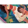 image:imageJay Franco Kids Plush Throw Blanket  Soft amp Cozy Fleece Throw for Bedroom amp Couch Dcor Official Licensed Product Teal  Mandalorian 40x50  Travel BlanketMulti  Moana