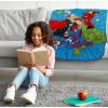 image:imageJay Franco Kids Plush Throw Blanket  Soft amp Cozy Fleece Throw for Bedroom amp Couch Dcor Official Licensed Product Teal  Mandalorian 40x50  Travel BlanketBlue  Avengers