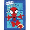image:imageJay Franco Kids Plush Throw Blanket  Soft amp Cozy Fleece Throw for Bedroom amp Couch Dcor Official Licensed Product Teal  Mandalorian 40x50  Travel BlanketBlue  Spidey  Friends