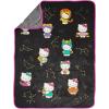 image:imageJay Franco Plush Throw Blanket  Soft amp Cozy Fleece Throw for Bedroom amp Couch Dcor Official Licensed Product Multi  Star Wars 40x50  Travel BlanketBlack  Hello Kitty