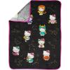 image:imageJay Franco Plush Throw Blanket  Soft amp Cozy Fleece Throw for Bedroom amp Couch Dcor Official Licensed Product Multi  Star Wars 40x50  Travel BlanketBlack  Hello Kitty