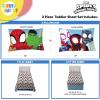 image:imageSunny Side Up Kids Sheet Set with Fitted Flat Sheets amp Pillow Cover  UltraSoft Bedding with Pillowcase for Room Decor White  The Mandalorian 3 Piece TwinMulti  Spidey  Friends