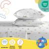 image:imageSunny Side Up Kids Sheet Set with Fitted Flat Sheets amp Pillow Cover  UltraSoft Bedding with Pillowcase for Room Decor White  The Mandalorian 3 Piece TwinWhite  the Mandalorian