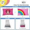 image:imageSunny Side Up Kids Sheet Set with Fitted Flat Sheets amp Pillow Cover  UltraSoft Bedding with Pillowcase for Room Decor White  The Mandalorian 3 Piece TwinWhite  Minnie Mouse