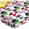 image:imageSunny Side Up Kids Sheet Set with Fitted Flat Sheets amp Pillow Cover  UltraSoft Bedding with Pillowcase for Room Decor White  The Mandalorian 3 Piece TwinMulti  Spidey  Friends