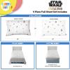 image:imageSunny Side Up Kids Sheet Set with Fitted Flat Sheets amp Pillow Cover  UltraSoft Bedding with Pillowcase for Room Decor White  The Mandalorian 3 Piece TwinWhite  the Mandalorian