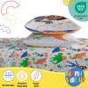 image:imageSunny Side Up Kids Sheet Set with Fitted Flat Sheets amp Pillow Cover  UltraSoft Bedding with Pillowcase for Room Decor White  The Mandalorian 3 Piece TwinGray  Blippi
