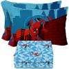 image:imageSunny Side Up Kids Sheet Set with Fitted Flat Sheets amp Pillow Cover  UltraSoft Bedding with Pillowcase for Room Decor White  The Mandalorian 3 Piece TwinBlue  Spiderman