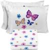 image:imageSunny Side Up Kids Sheet Set with Fitted Flat Sheets amp Pillow Cover  UltraSoft Bedding with Pillowcase for Room Decor White  The Mandalorian 3 Piece TwinWhite  Flutter