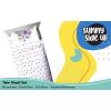 image:imageSunny Side Up Kids Sheet Set with Fitted Flat Sheets amp Pillow Cover  UltraSoft Bedding with Pillowcase for Room Decor White  The Mandalorian 3 Piece TwinWhite  Flutter