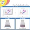 image:imageSunny Side Up Kids Sheet Set with Fitted Flat Sheets amp Pillow Cover  UltraSoft Bedding with Pillowcase for Room Decor White  The Mandalorian 3 Piece TwinWhite  Flutter