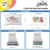 image:imageSunny Side Up Kids Sheet Set with Fitted Flat Sheets amp Pillow Cover  UltraSoft Bedding with Pillowcase for Room Decor White  The Mandalorian 3 Piece TwinWhite  Bluey