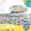 image:imageSunny Side Up Kids Sheet Set with Fitted Flat Sheets amp Pillow Cover  UltraSoft Bedding with Pillowcase for Room Decor White  The Mandalorian 3 Piece TwinMulti  Young Jedi Adventures
