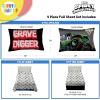 image:imageSunny Side Up Kids Sheet Set with Fitted Flat Sheets amp Pillow Cover  UltraSoft Bedding with Pillowcase for Room Decor White  The Mandalorian 3 Piece TwinWhite  Monster Jam
