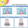 image:imageSunny Side Up Kids Sheet Set with Fitted Flat Sheets amp Pillow Cover  UltraSoft Bedding with Pillowcase for Room Decor White  The Mandalorian 3 Piece TwinWhite  Magic Castle
