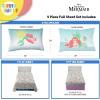 image:imageSunny Side Up Kids Sheet Set with Fitted Flat Sheets amp Pillow Cover  UltraSoft Bedding with Pillowcase for Room Decor White  The Mandalorian 3 Piece TwinMulti  Little Mermaid