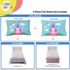 image:imageSunny Side Up Kids Sheet Set with Fitted Flat Sheets amp Pillow Cover  UltraSoft Bedding with Pillowcase for Room Decor White  The Mandalorian 3 Piece TwinWhite  Magic Castle