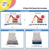image:imageSunny Side Up Kids Sheet Set with Fitted Flat Sheets amp Pillow Cover  UltraSoft Bedding with Pillowcase for Room Decor White  The Mandalorian 3 Piece TwinWhite  Construction Zone