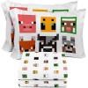 image:imageSunny Side Up Kids Sheet Set with Fitted Flat Sheets amp Pillow Cover  UltraSoft Bedding with Pillowcase for Room Decor White  The Mandalorian 3 Piece TwinWhite  Minecraft