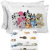 image:imageSunny Side Up Kids Sheet Set with Fitted Flat Sheets amp Pillow Cover  UltraSoft Bedding with Pillowcase for Room Decor White  The Mandalorian 3 Piece TwinWhite  Bluey