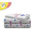 image:imageSunny Side Up Kids Sheet Set with Fitted Flat Sheets amp Pillow Cover  UltraSoft Bedding with Pillowcase for Room Decor White  The Mandalorian 3 Piece TwinWhite  Flutter