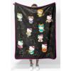 image:imageJay Franco Plush Throw Blanket  Soft amp Cozy Fleece Throw for Bedroom amp Couch Dcor Official Licensed Product Multi  Star Wars 40x50  Travel BlanketBlack  Hello Kitty