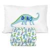 image:imageSunny Side Up Kids Sheet Set with Fitted Flat Sheets amp Pillow Cover  UltraSoft Bedding with Pillowcase for Room Decor White  The Mandalorian 3 Piece TwinMulti  Dino Roar
