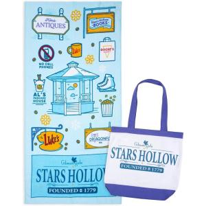 image:imageJay Franco Beach Towel and Tote Bag Set  16 x 145 Canvas Shoulder Handbag with 28 x 58 Super Soft Absorbent Bath TowelBlue  Gilmore Girls